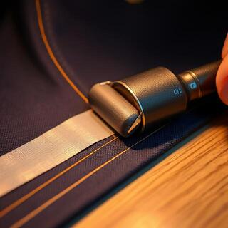 Seam tape application on fabric