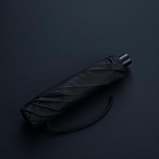 Compact travel umbrella in black