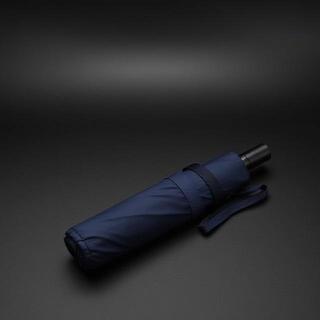 Compact navy umbrella folded
