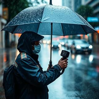 Field test during monsoon on a crowded street