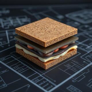 PU membrane sheet layered under rain shell