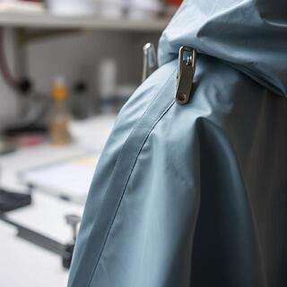 Prototype seam in the lab under magnifier