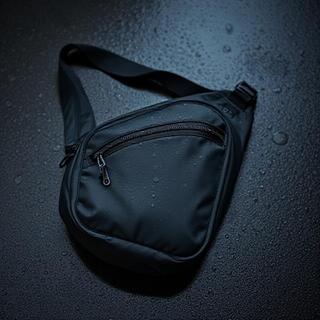 Rainproof sling pack with taped zipper