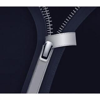 Taped zipper and sealed seam close-up