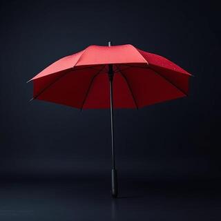 Classic red windproof umbrella